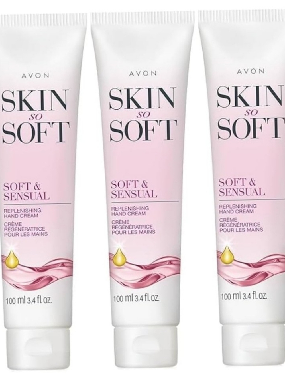 Set Of THREE (3) Avon Skin So Sift Soft & Sensual Hand Creams